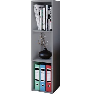 Mendas Maxi reol, m. 2 hylder - gr tr(H:107cm x34cm x 29cm)