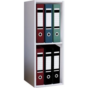 Offas Mini reol, m. 1 hylle - hvitt tre