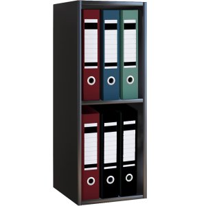 Offas Mini reol, m. 1 hylle - svart tre