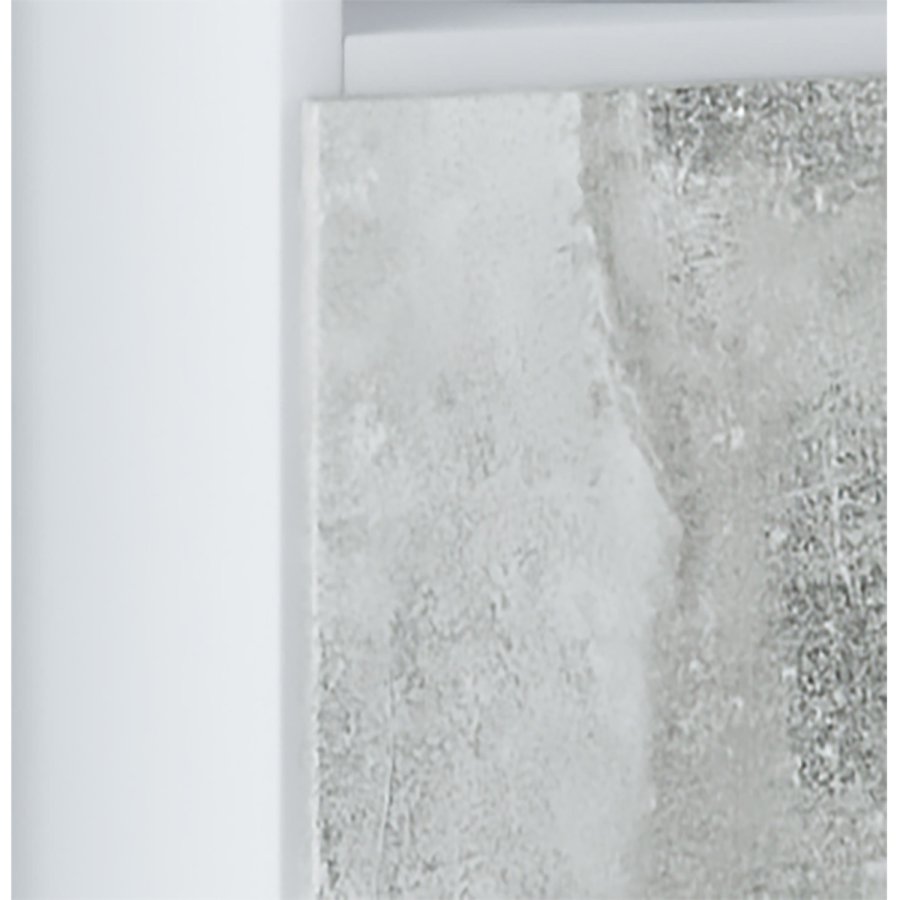 Flandu hyskap, m. 1 dr og 1 hylle - gr melamin