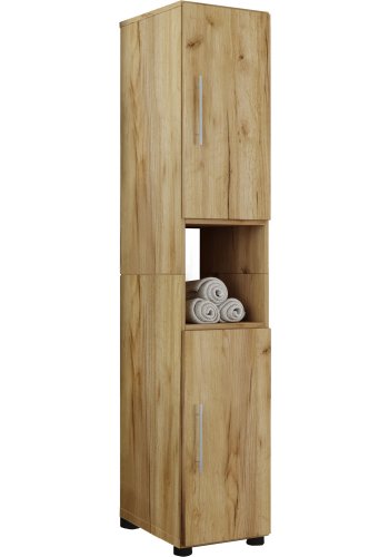 Flandu hyskap, m. 2 drer og 1 hylle - naturlig melamin