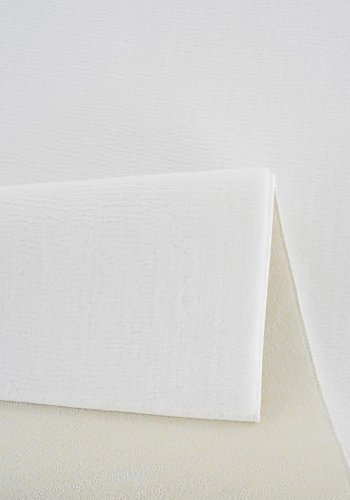 TEPPI HMFPUFY-1 gulvtppe, rektangulr - hvid polyester (60x100)