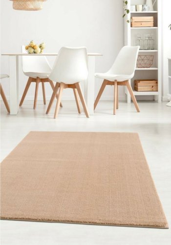 TEPPI HMFPUFY-2 matta, rektangulär - kräm polyester (60x100)