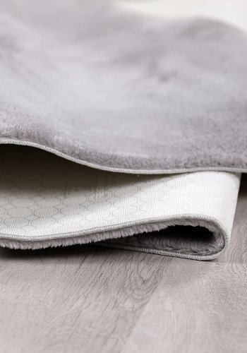 TEPPI HMFPUFY-3 teppe, rektangulrt - gr polyester (50x80)