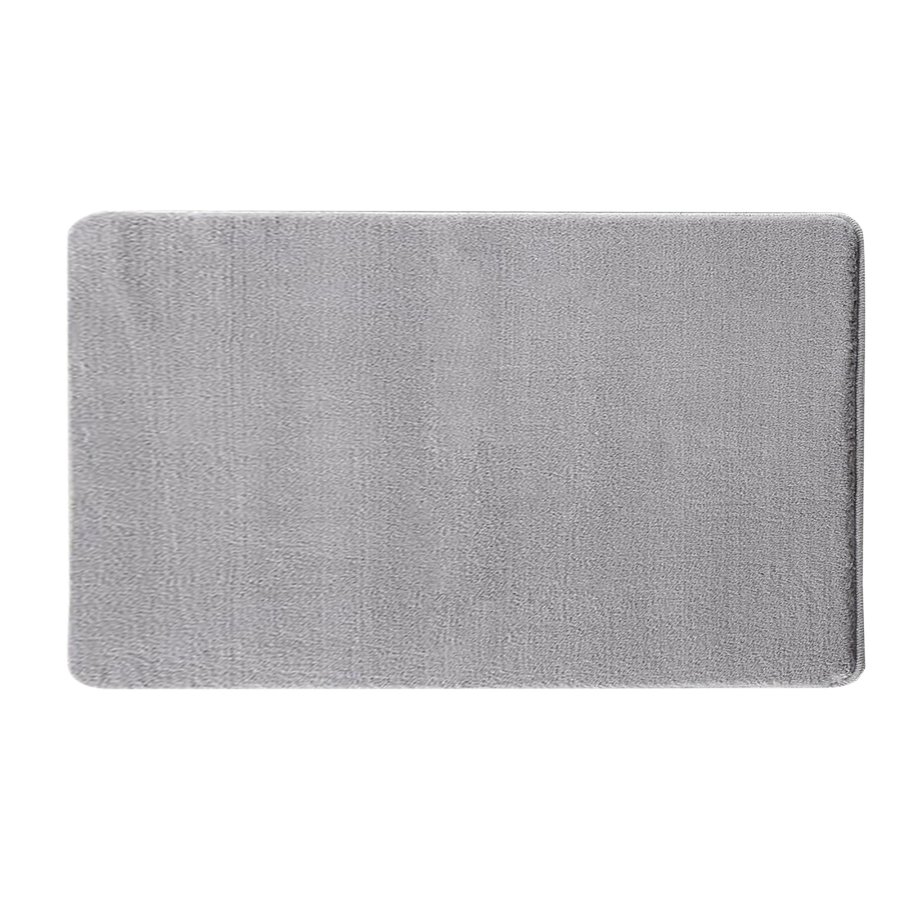 TEPPI HMFPUFY-3 gulvtppe, rektangulr - gr polyester (60x100)