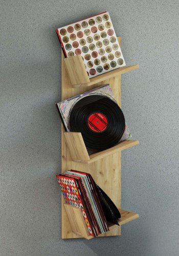 Sulda LP vghylde, m. plads til 100 LP-er - natur tr