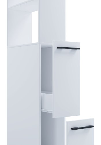 VCM NORDIC Sadilo XL baderomsdeler, m. 2 pne rom og 2 skuffer - hvitt tre