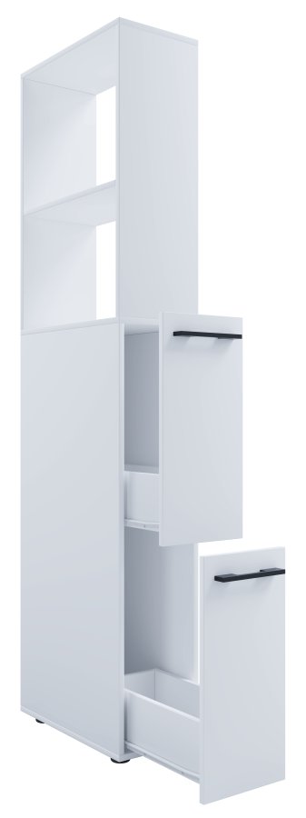 VCM NORDIC Sadilo XL baderomsdeler, m. 2 pne rom og 2 skuffer - hvitt tre