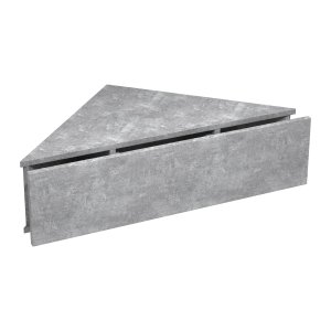 VCM NORDIC Usal S hjrne vghylde, m. 1 skuffe - beton gr tr (60x42,4)