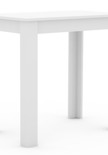 VCM NORDIC Esal 80 Esstisch, rechteckig - Holz weiß (80x50)