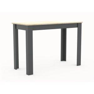 VCM NORDIC Esal 110 matbord, rektangulärt - naturligt och antracitgr trä (110x50)