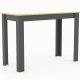 VCM NORDIC Esal 110 Esstisch, rechteckig - Naturholz und Anthrazitgrau (110x50)