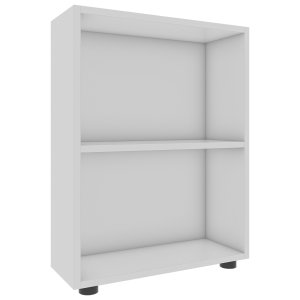 VCM NORDIC Bulas 2-rum reol, m. 1 hylde - hvid tr(H:72cm x55cm x 20cm)