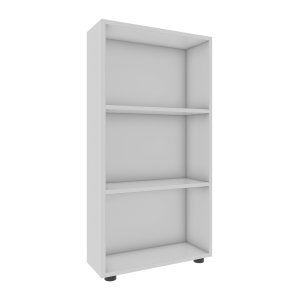 VCM Nordic  VCM NORDIC Bulas 3-rum reol, m. 2 hylder - hvid tr(H:108cm x56cm x 20cm)