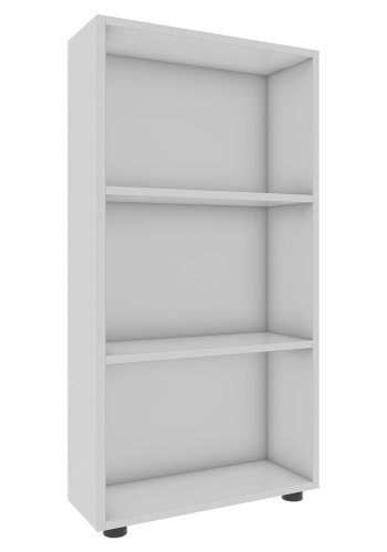  VCM Nordic VCM NORDIC Bulas 3-rums bokhylla, w. 2 hyllor - vitt trä