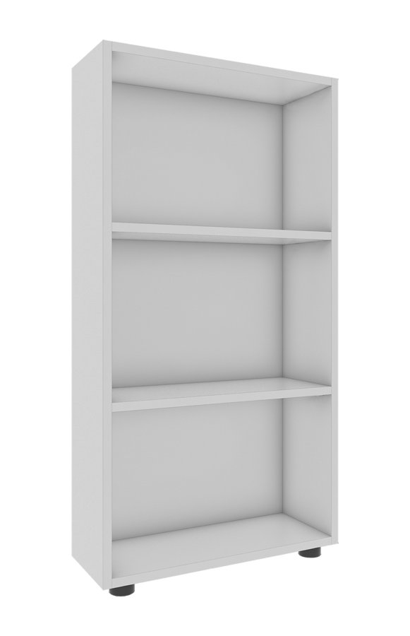  VCM Nordic VCM NORDIC Bulas 3-rums bokhylla, w. 2 hyllor - vitt trä