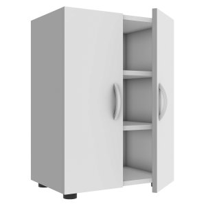 VCM NORDIC Ulas 3-rum skoskab, m. 2 lger, 2 hylder - hvid tr