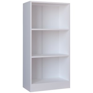 VCM NORDIC Dilos M reol, m. 2 hylder - hvid tr(H:114cm x56cm x 30cm)