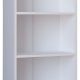VCM NORDIC Dilos M Bücherregal, mit 2 Regalen – weißes Holz (H: 114 cm x 56 cm x 30 cm)