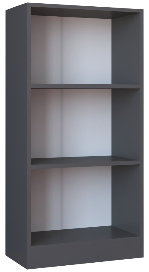   VCM Nordic VCM NORDIC Dilos M reol, m. 2 hyllplan - vit och antracitgr trä