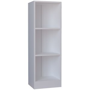 VCM NORDIC Dilos S reol, m. 2 hylder - hvid tr(H:114cm x38cm x 30cm)