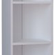 VCM NORDIC Dilos S Bücherregal, mit 2 Regalen – weißes Holz (H: 114 cm x 38 cm x 30 cm)