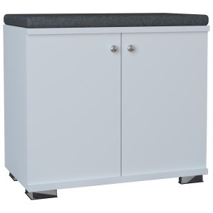 VCM NORDIC Gados S garderobeskab, m. 2 lger, 1 hylde - hvid tr