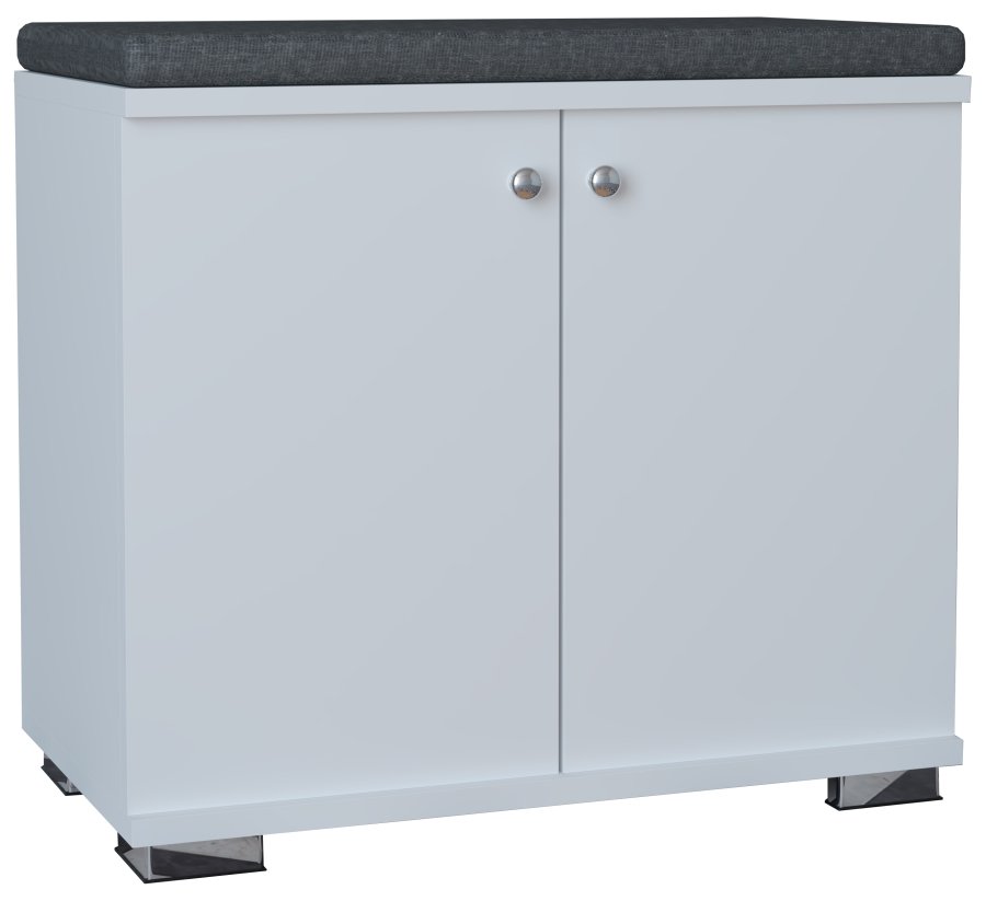 VCM NORDIC Gados S garderobeskap, m. 2 drer, 1 hylle - hvitt tre