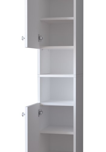 VCM NORDIC Gados M Schuhschrank, m. 2 Türen, 7 Einlegeböden – Holz weiß