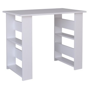 VCM NORDIC Efilo skrivebord, m. 4 rom - hvitt tre (90x56)