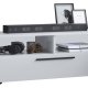 VCM NORDIC Arila XL TV-Tisch, m. 1 Tür und 4 Fächern - Holz weiß (115x40)