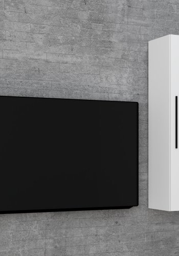 VCM NORDIC Arila XL Hängeschrank, m. 1 Tür und 3 Einlegeböden - Holz weiß