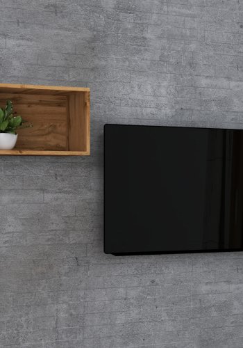 VCM NORDIC Arila Wandregal, rechteckig – Naturholz