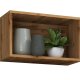 VCM NORDIC Arila Wandregal, rechteckig – Naturholz