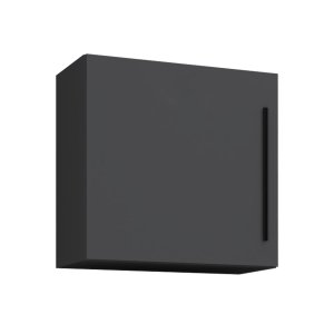 VCM NORDIC Arila M väggskp, w. 1 dörr och 1 hylla - antracitgrtt trä
