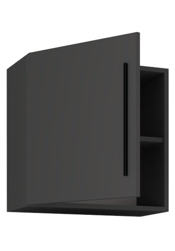 VCM NORDIC Arila M Hängeschrank, m. 1 Tür und 1 Einlegeboden – Holz anthrazitgrau