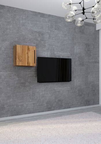 VCM NORDIC Arila M Hängeschrank, m. 1 Tür und 1 Einlegeboden - Naturholz