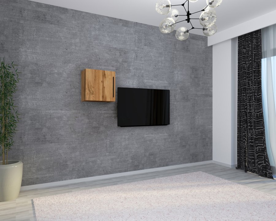 VCM NORDIC Arila M Hängeschrank, m. 1 Tür und 1 Einlegeboden - Naturholz