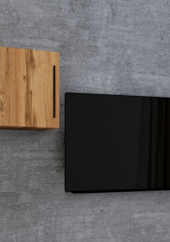 VCM NORDIC Arila M Hängeschrank, m. 1 Tür und 1 Einlegeboden - Naturholz