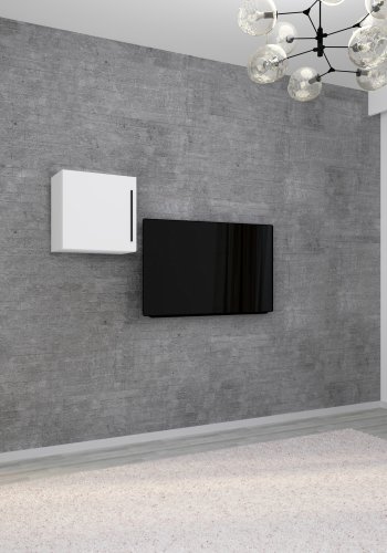 VCM NORDIC Arila M Hängeschrank, m. 1 Tür und 1 Einlegeboden - Holz weiß