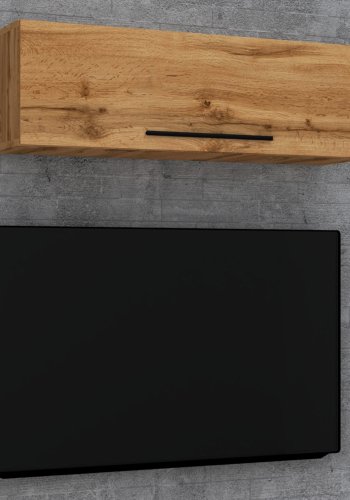 VCM NORDIC Arila L Hängeschrank, m. 1 Tür und 3 Fächern - Naturholz