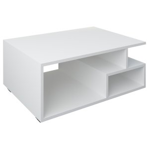 VCM NORDIC Sulas soffbord, m. 4 rum - vitt trä (80x50)