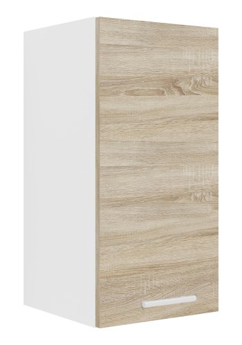 VCM NORDIC Esilo 1 drs 30 kjkken overskap, m. 1 dr og 1 hylle - hvit og naturlig tre