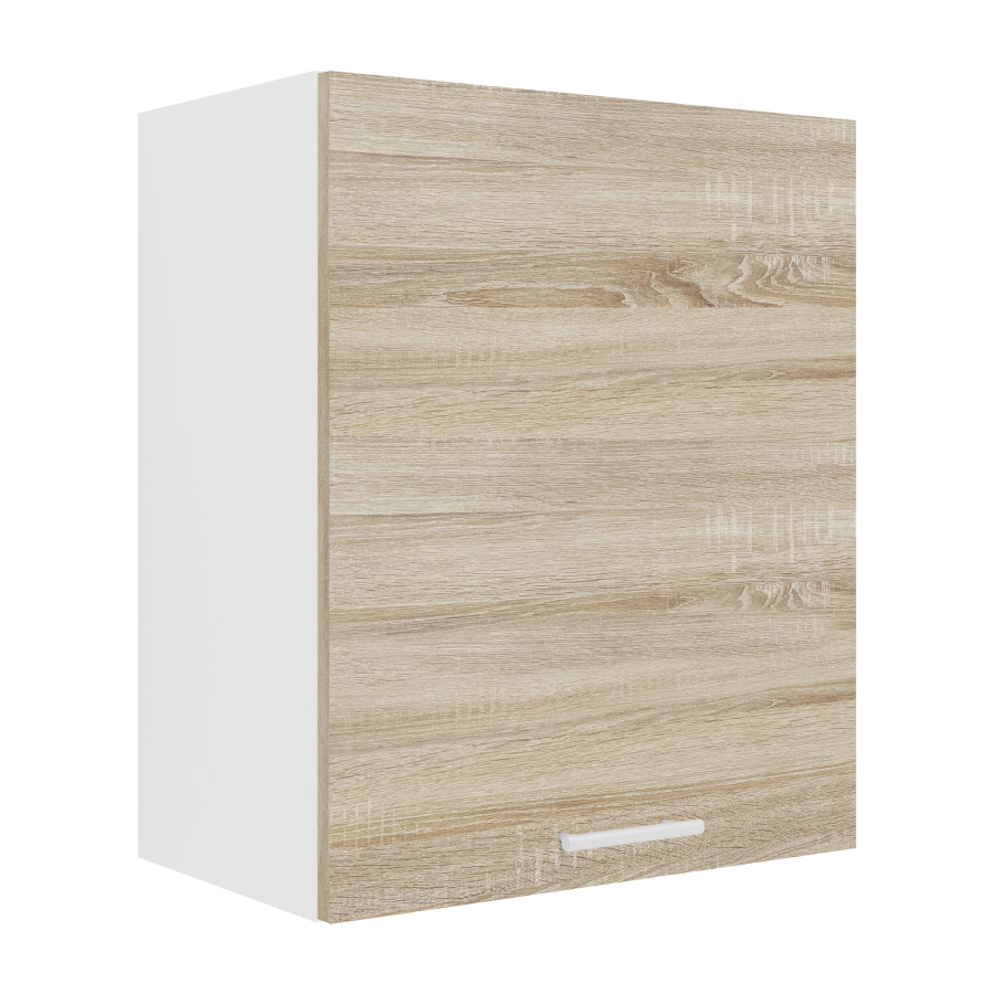 VCM NORDIC Esilo 1 drs 50 kjkken overskap, m. 1 dr og 1 hylle - hvit og naturlig tre