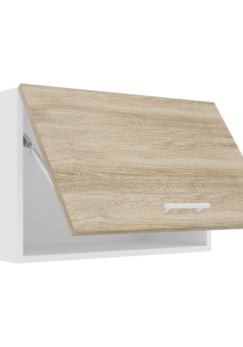 VCM NORDIC Esilo 1 drs 60 kjkken overskap, m. 1 dr - hvit og naturlig tre