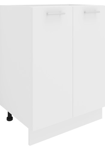 VCM NORDIC Esilo 60 Küchenschrank, m. 2 Türen und 1 Einlegeboden - Holz weiß