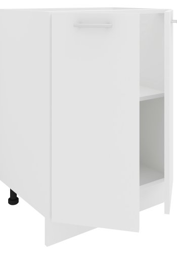 VCM NORDIC Esilo 60 Küchenschrank, m. 2 Türen und 1 Einlegeboden - Holz weiß