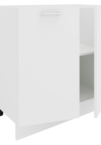 VCM NORDIC Esilo 80 Küchenschrank, m. 2 Türen und 1 Einlegeboden - Holz weiß