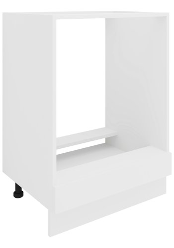 VCM NORDIC Esilo Küchenherdschrank, mit verstellbaren Füßen – weißes Holz
