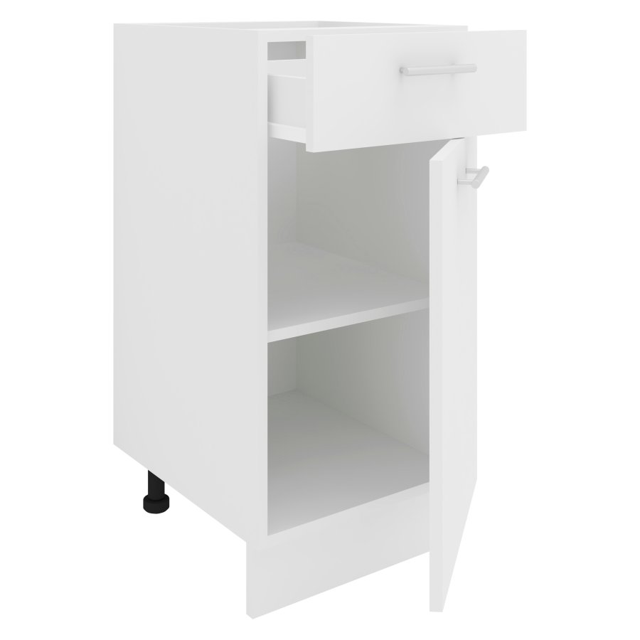 VCM NORDIC Esilo kjkkenskap, m. 1 dr, 1 skuff, 1 hylle - hvitt tre